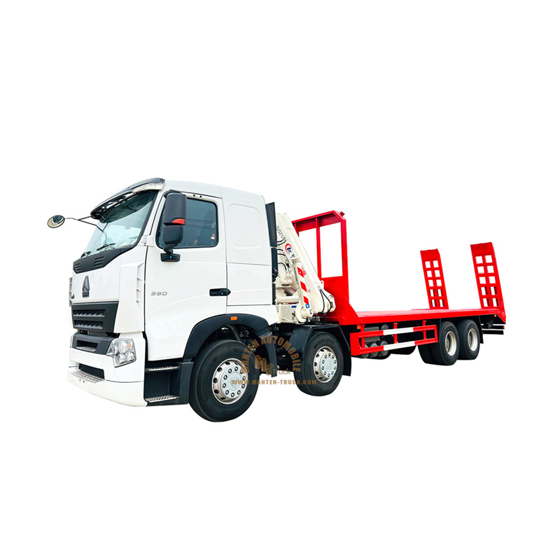 شاحنة مسطحة SINOTRUK HOWO 8x4 25tons