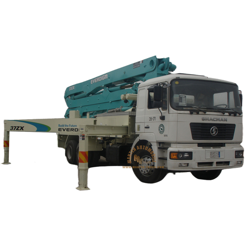 shacman 43m concrete pump truck