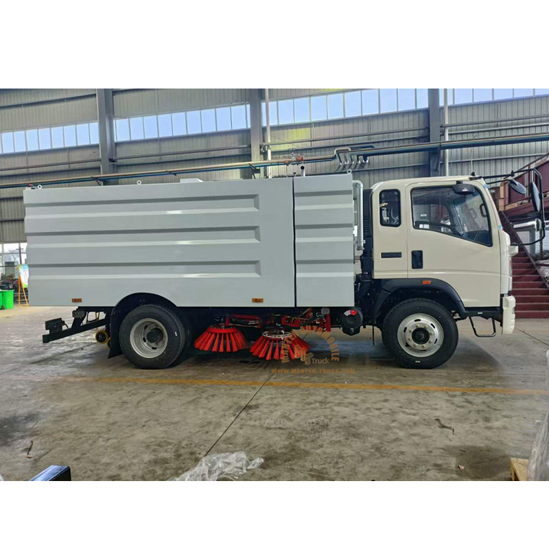 power washing a truck