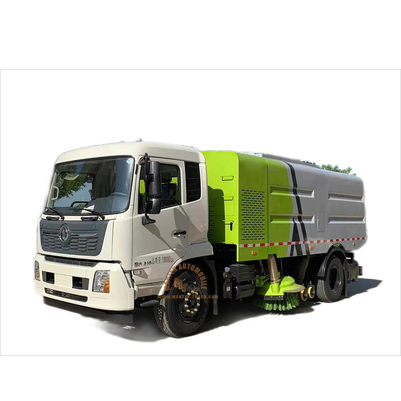 Dongfeng 15 Cbm مكنسة كهربائية شاحنة 1