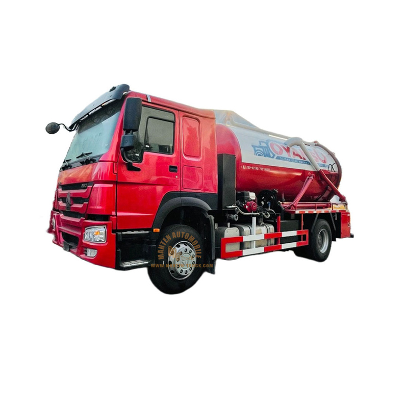 sinotruk howo 15 tons sewage suction truck