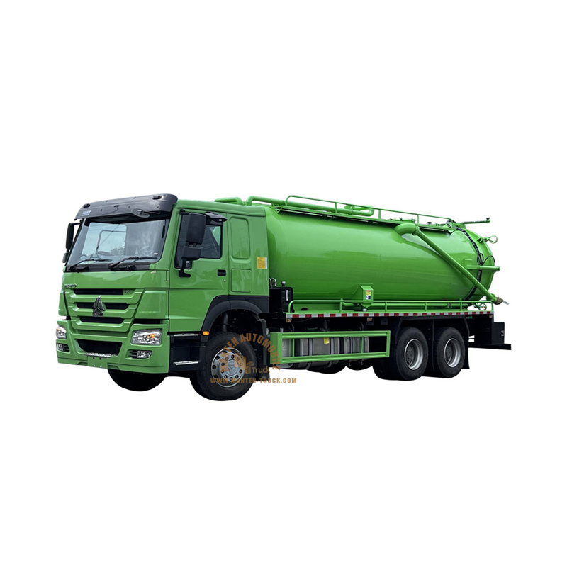 sinotruk howo 20 tons sewage cleaning and suction truck